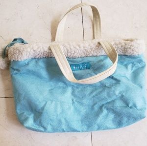 Modella cotton lined pom pom zipper mini purse